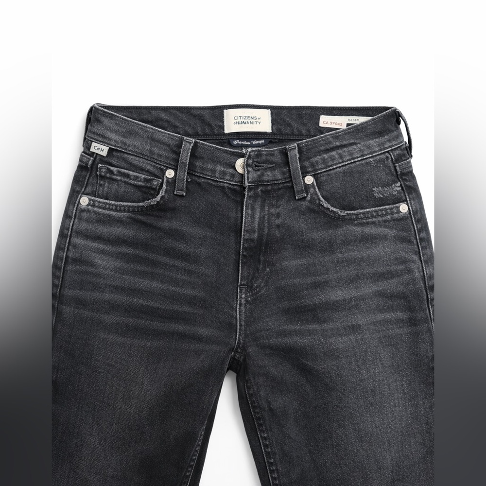 Citizens of Humanity Racer Jeans Size 23 | Black Wash | Made in USA